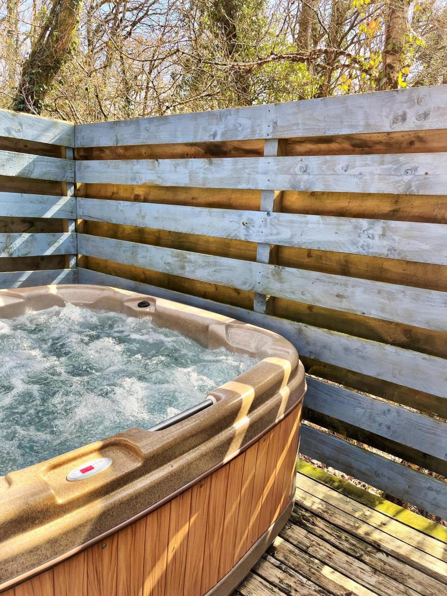 Wren 8-Hot Tub-Woodland Lodges-St Clears-Carmarthen-Tenby المظهر الخارجي الصورة